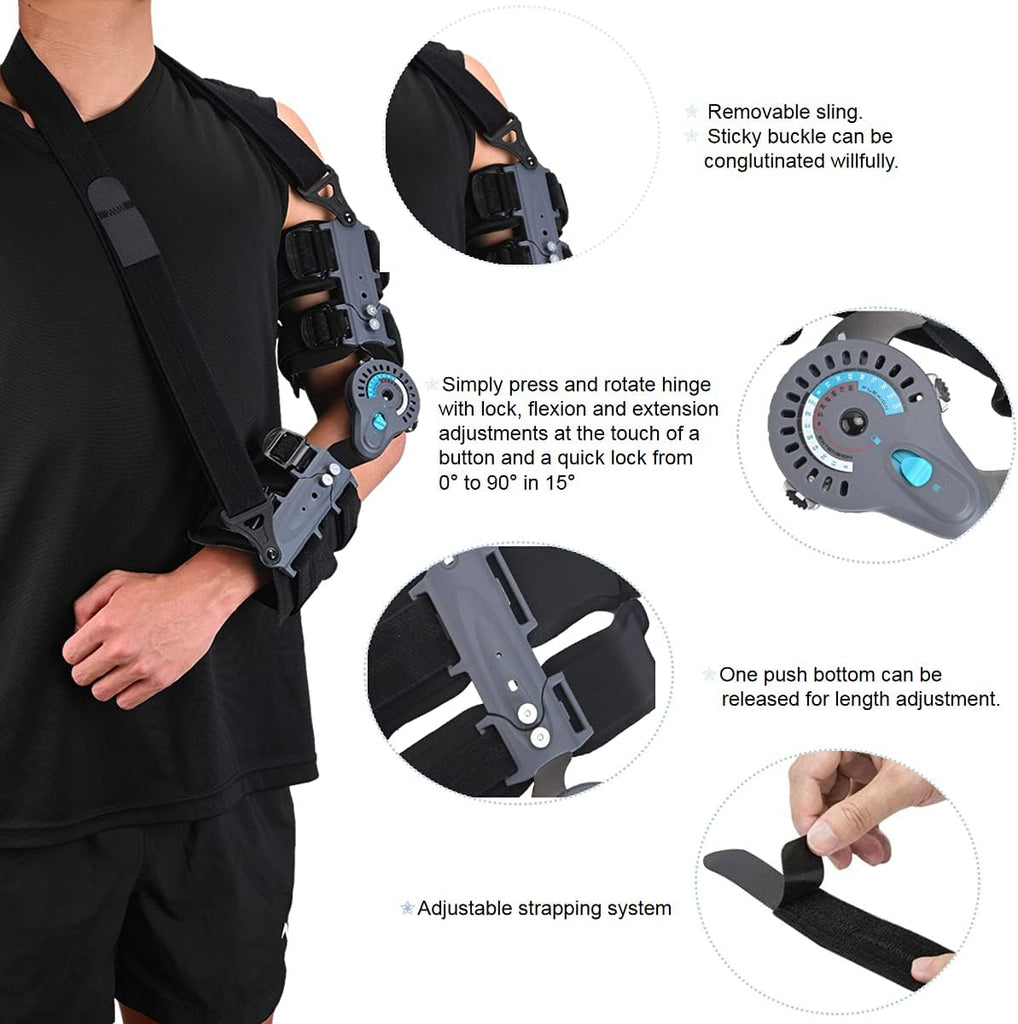 Hinged Elbow Brace Komzer