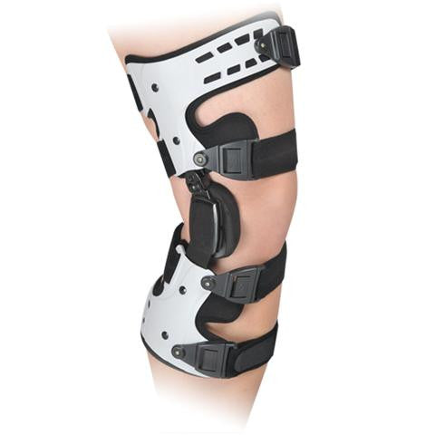 KOMZER Hinged ROM Knee Brace, Post-Op Recovery Stabilization, ACL